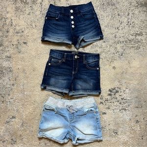 (BUNDLE) Justice Jean Denim Shorts Girl's Size 10
